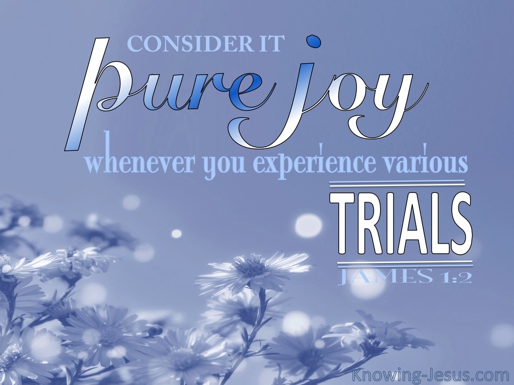 James 1:2 Consider It Pure Joy (white)